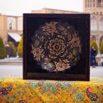 قاب الماس تراش طرح گل و مرغ alm025